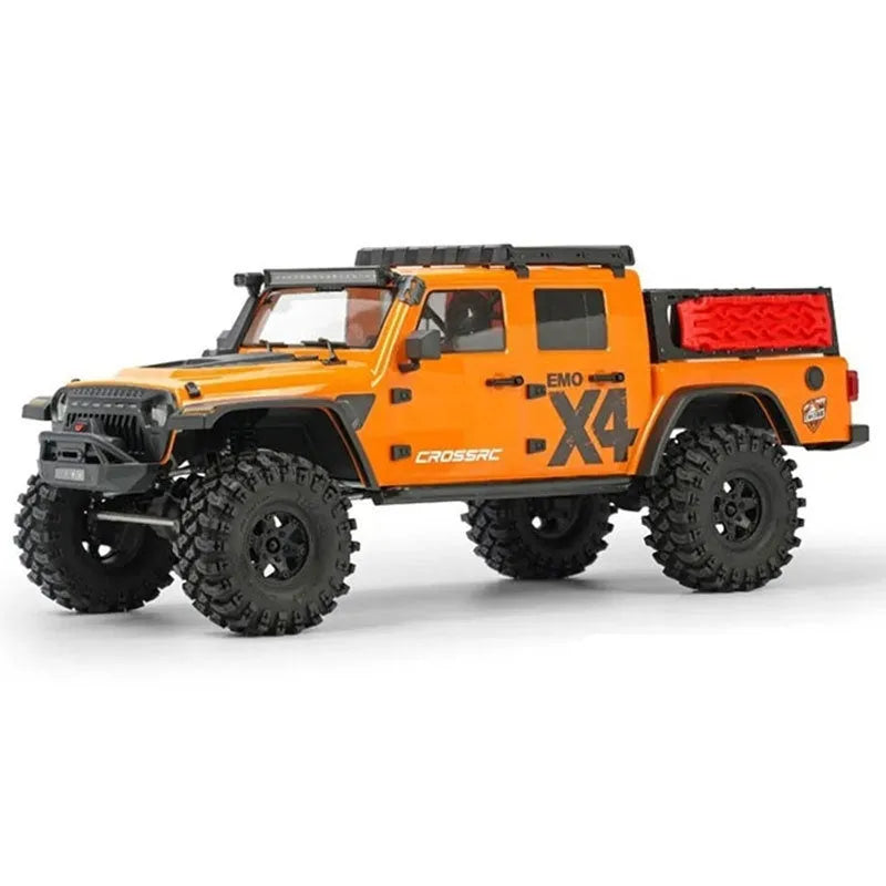Plastic Big Leopard remote control electric rock crawler with four-wheel drive in Gun Gray colour on dirt surface