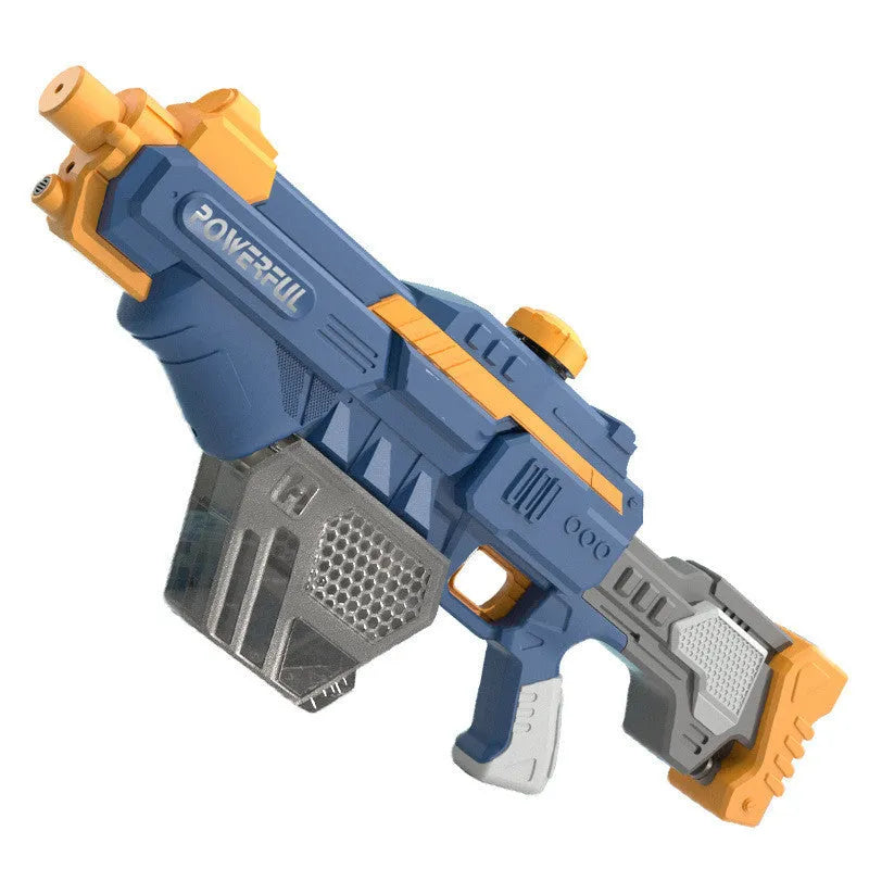 Electric continuous firing water gun with 660ML automatic water absorption in blue English colour box