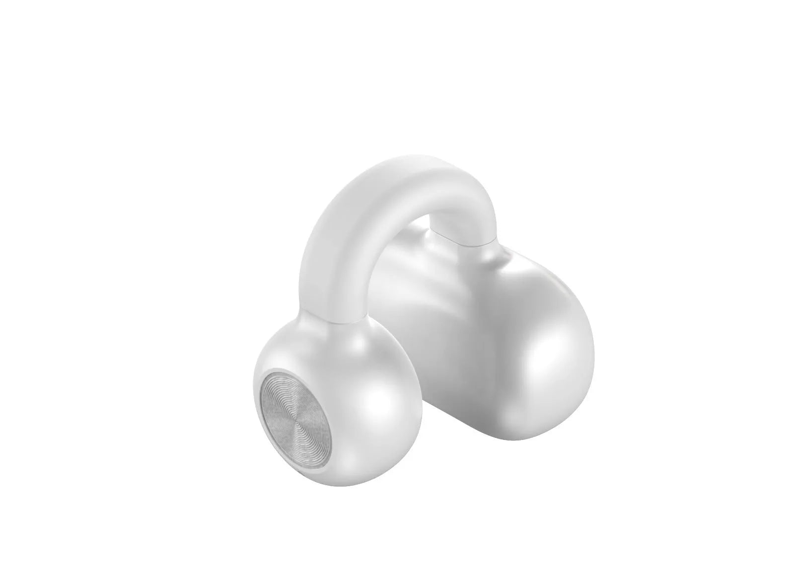 Black clip-on bone conduction wireless Bluetooth earphones for exercise
