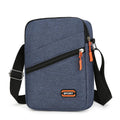 Oxford cloth commuter bag in black, navy blue, or silver grey with contrasting details