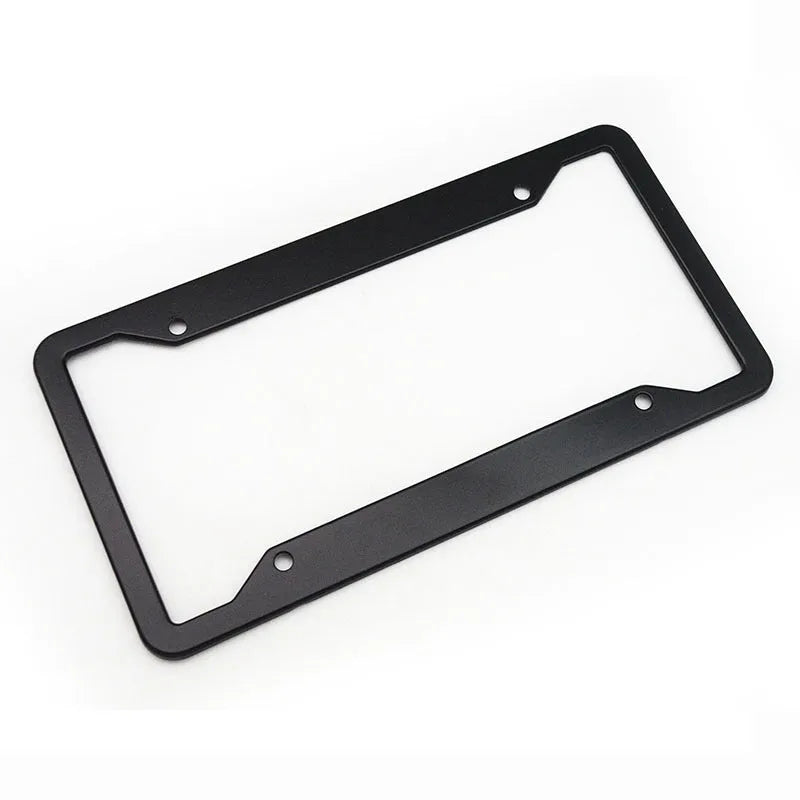 Stainless steel aluminium alloy licence plate frame in four colour options.