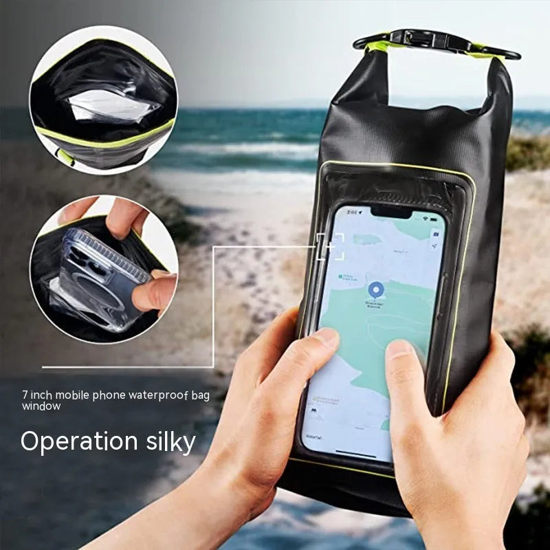 2L crossbody waterproof PVC bag for mobile phones in multiple colour options