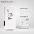 Simple style plaid mesh pattern paper notebook journal for children in multiple colour options