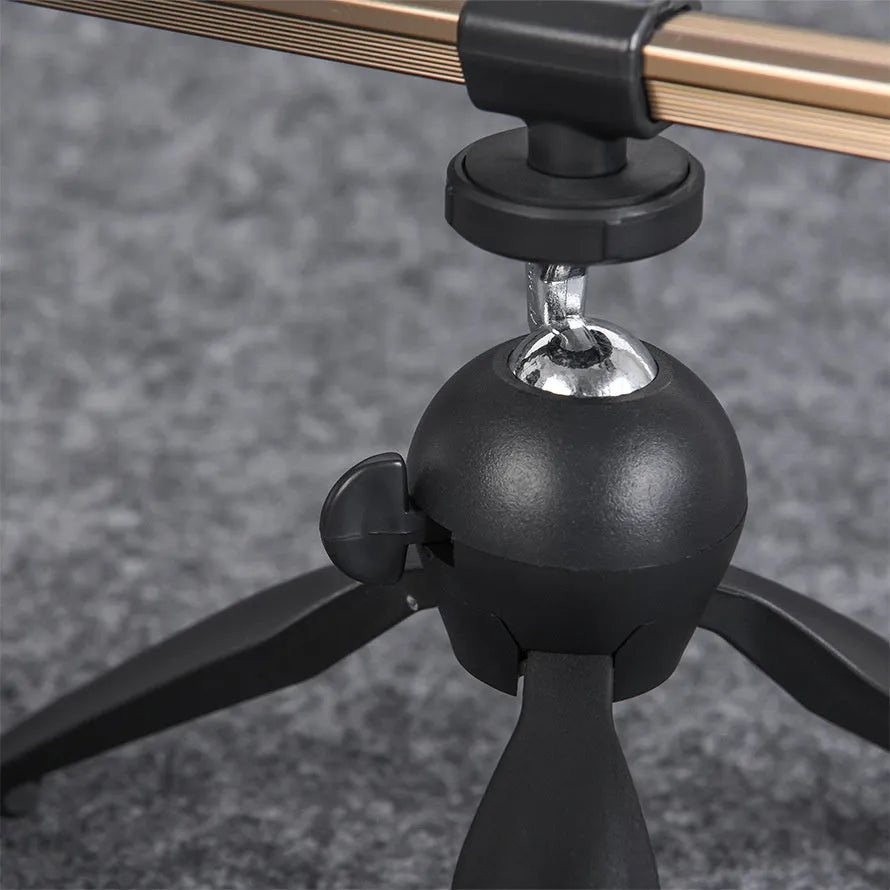 Silver aluminium triangle rod holder bracket for ice fishing equipment