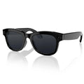 M01 black and transparent lens AI translation smart glasses with a built-in HD camera on a PC ABS frame.