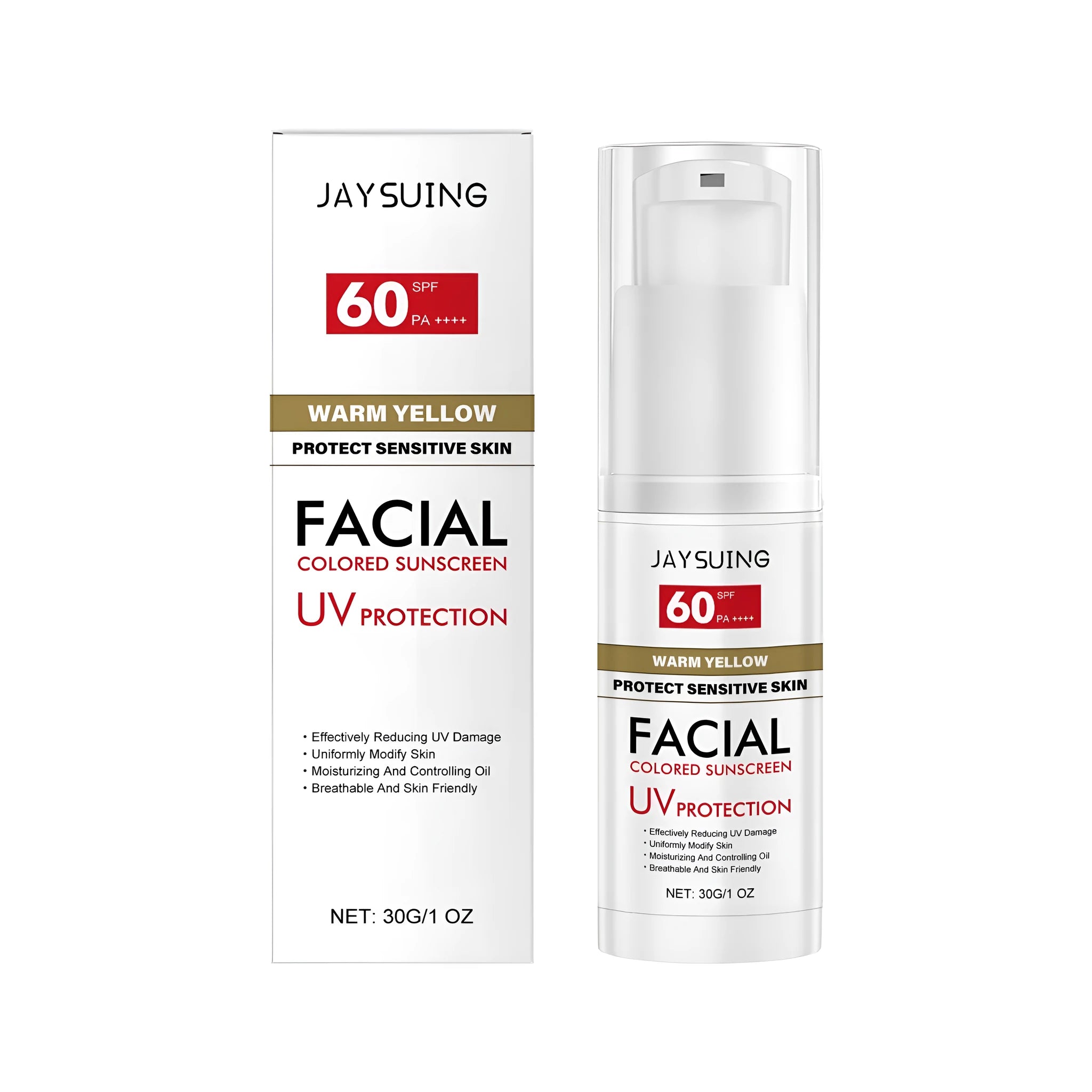 30g tube of lightweight SPF 50 sunscreen lotion with hyaluronic acid and centella extract