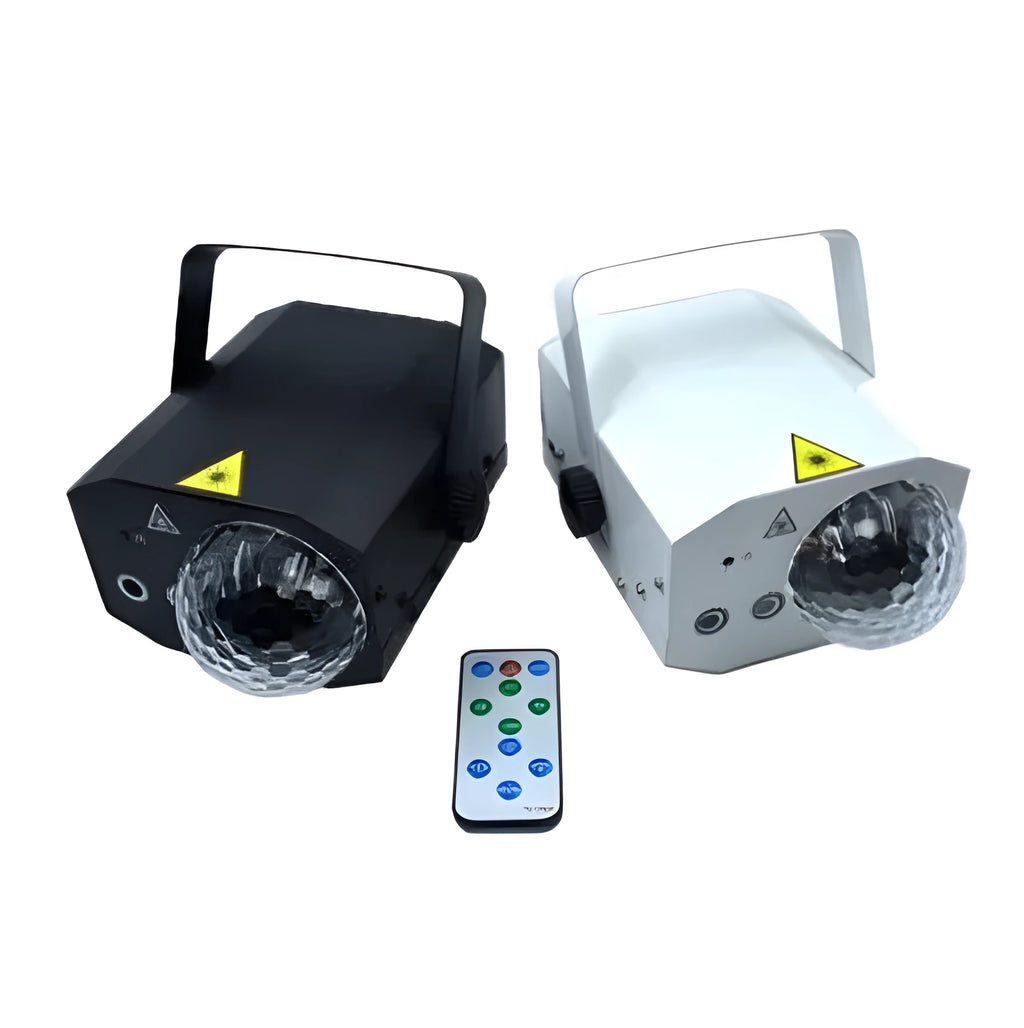 LED laser magic fan stage lighting equipment in black or white with remote control