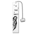 Stainless steel lettering metal bookmark with tassel in presentation box