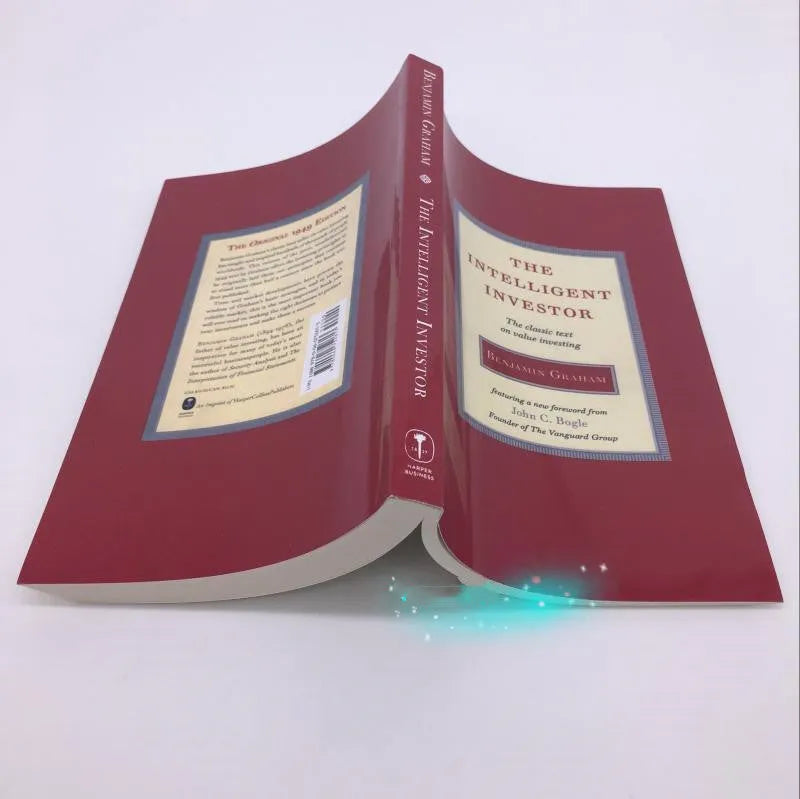 Hardcover copy of The Intelligent Investor book by Benjamin Graham with dust jacket