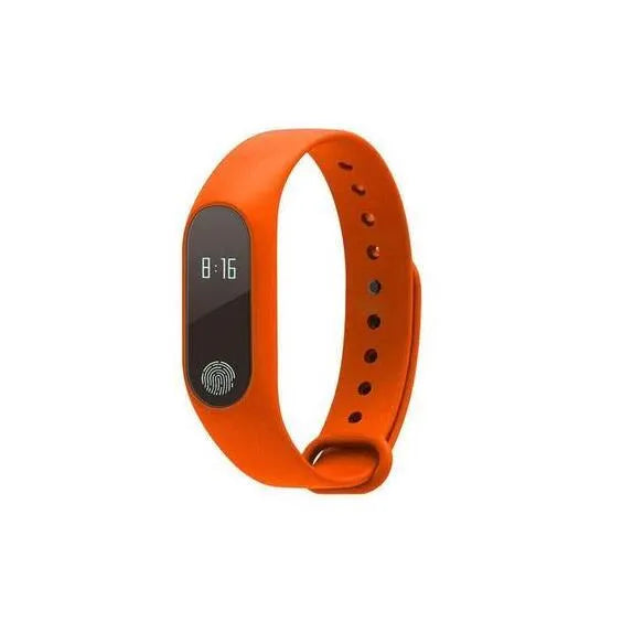 Motion intelligent hand ring fitness tracker watch in six colour options with heart rate monitor display