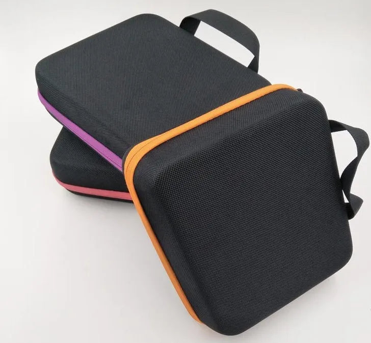 EVA essential oil storage bag with 30 compartments for 15 ml bottles in red colour