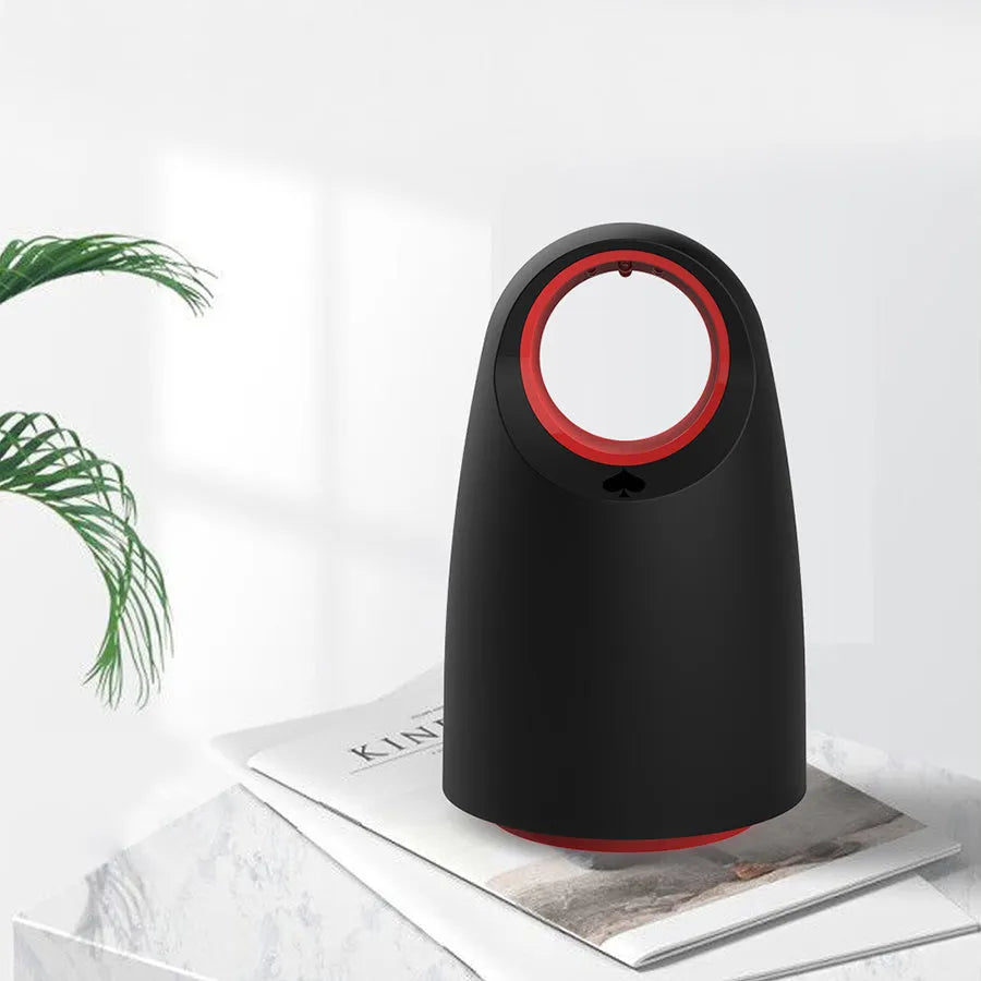 Black and white silent mosquito killer lamp with USB cable for indoor insect control