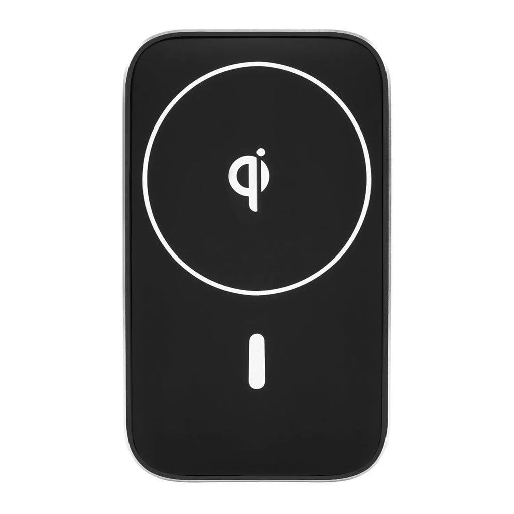 Black M6 wireless charging car bracket with magnetic phone mount and USB cable