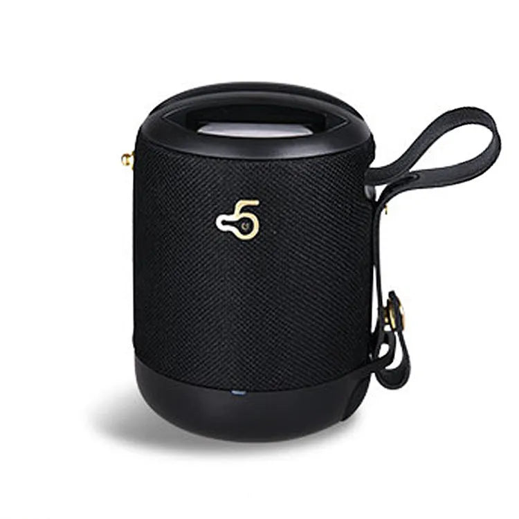 Small waterproof portable Bluetooth speaker in black, blue, camouflage, grey, or red with TF card slot and buttons