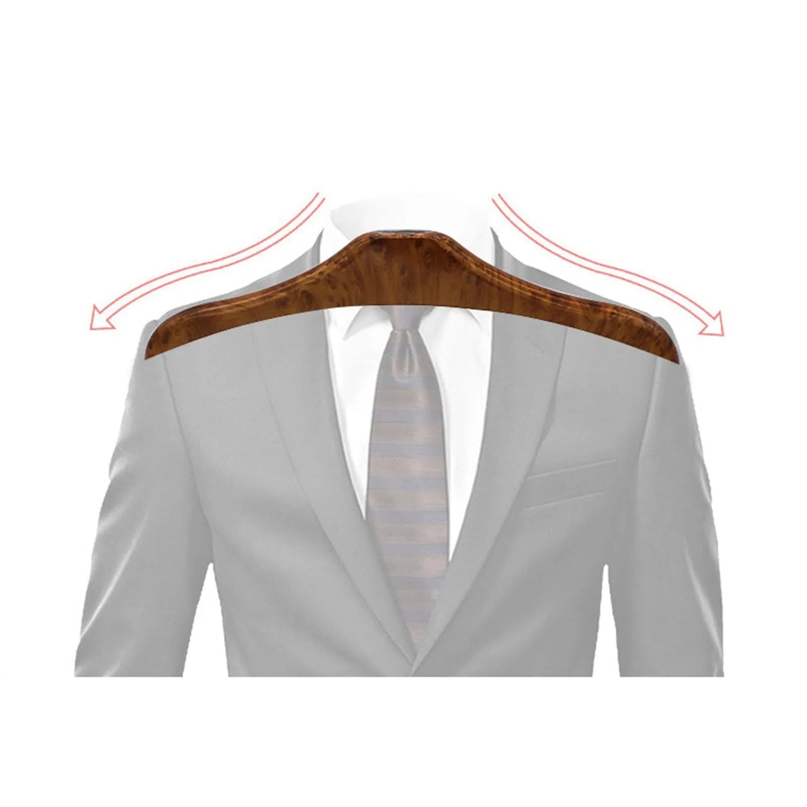 Wood yellow car clothes hanger with stainless steel frame for suits and shirts
