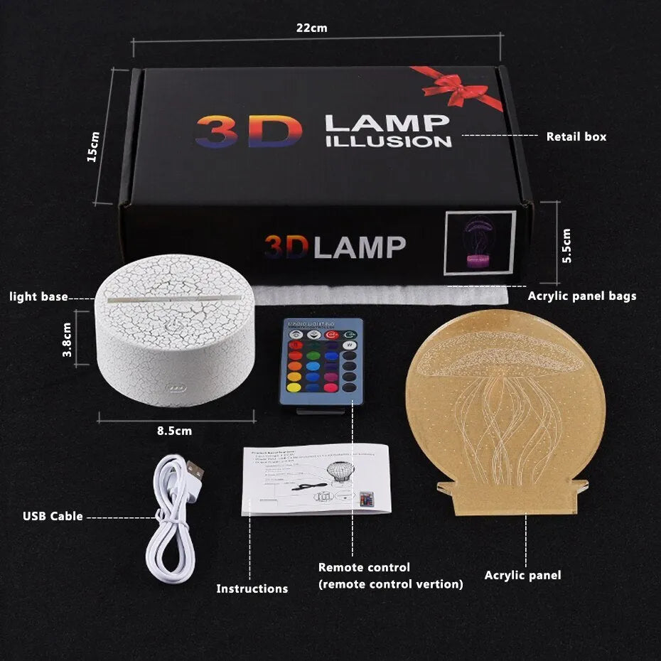 Cartoon aeroplane-shaped white night light with LED illumination and a touch-sensitive base.