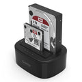Black 3.5-inch hard disk box holder with ABS enclosure for offline copy