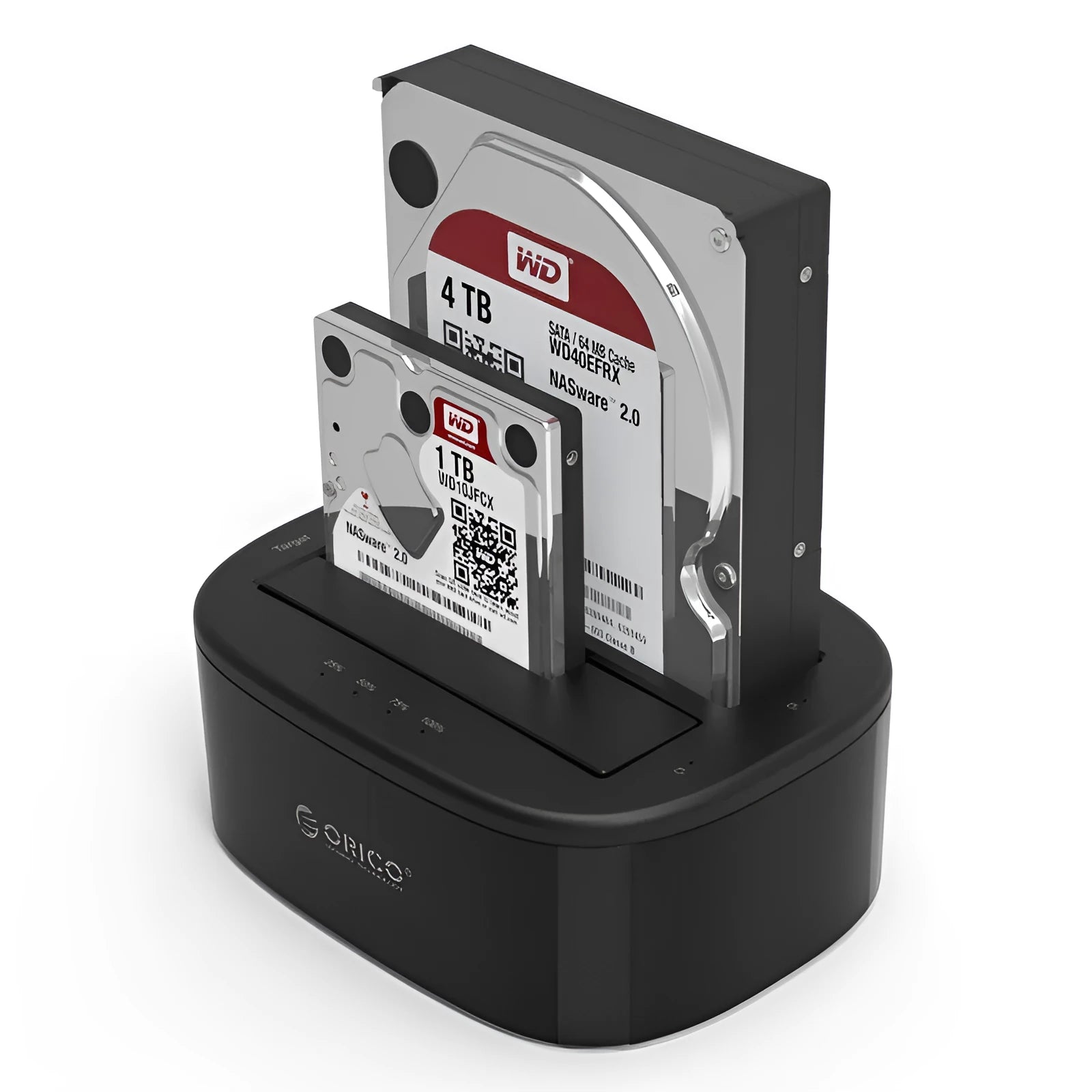 Black 3.5-inch hard disk box holder with ABS enclosure for offline copy