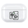 PC material AirPods Pro 3 protective case in simple solid colour design