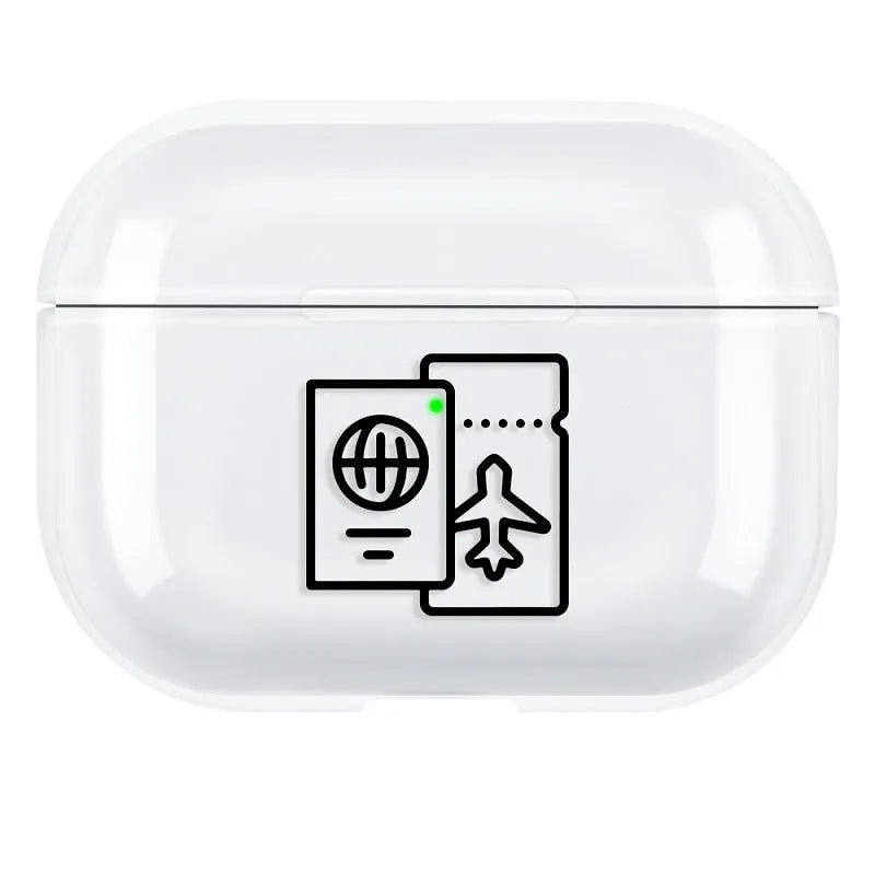 PC material AirPods Pro 3 protective case in simple solid colour design