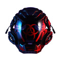 Black full face prop mask helmet for cyberpunk and Halloween costumes