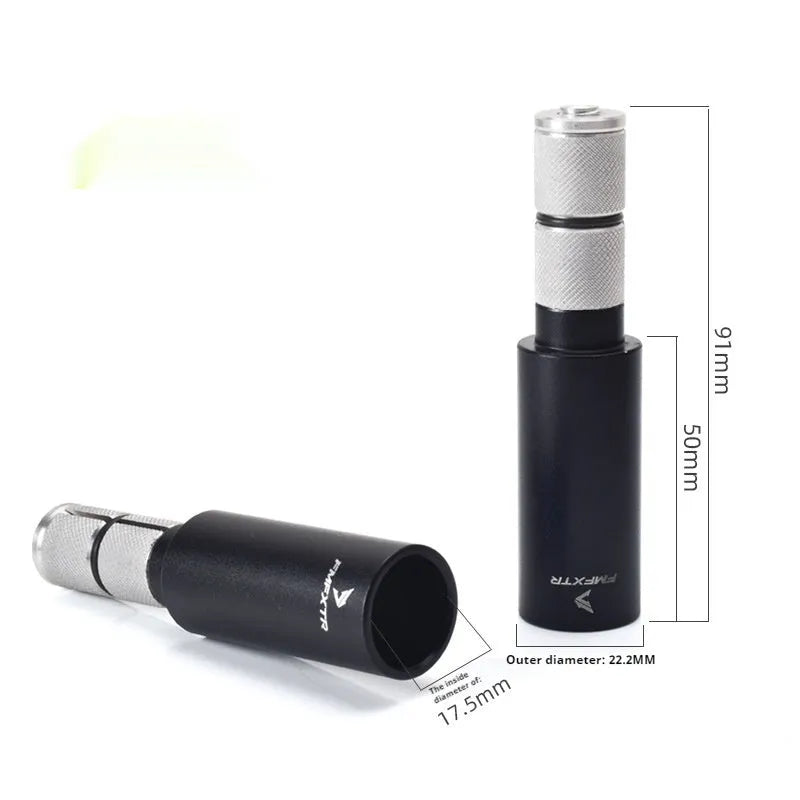 Aluminium alloy mountain bike handlebar extension rod with folding mechanism and 15-20mm adjustment range