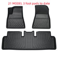 Custom rubber and TPE floor mats for Tesla Model 3, Y, X, and S cars