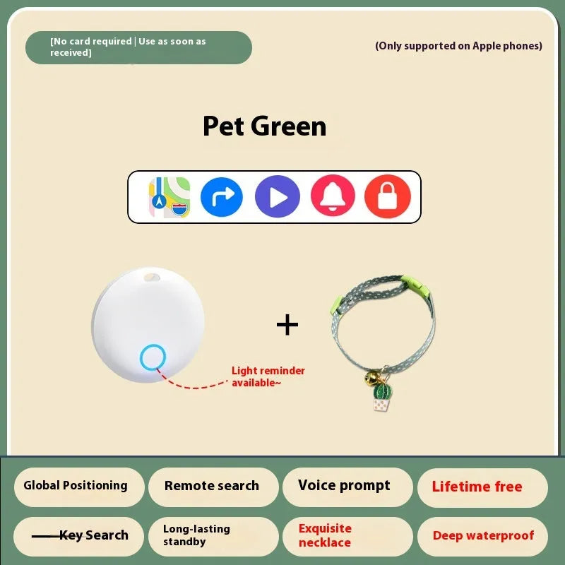 GPS pet locator device for cats and dogs with collar attachment