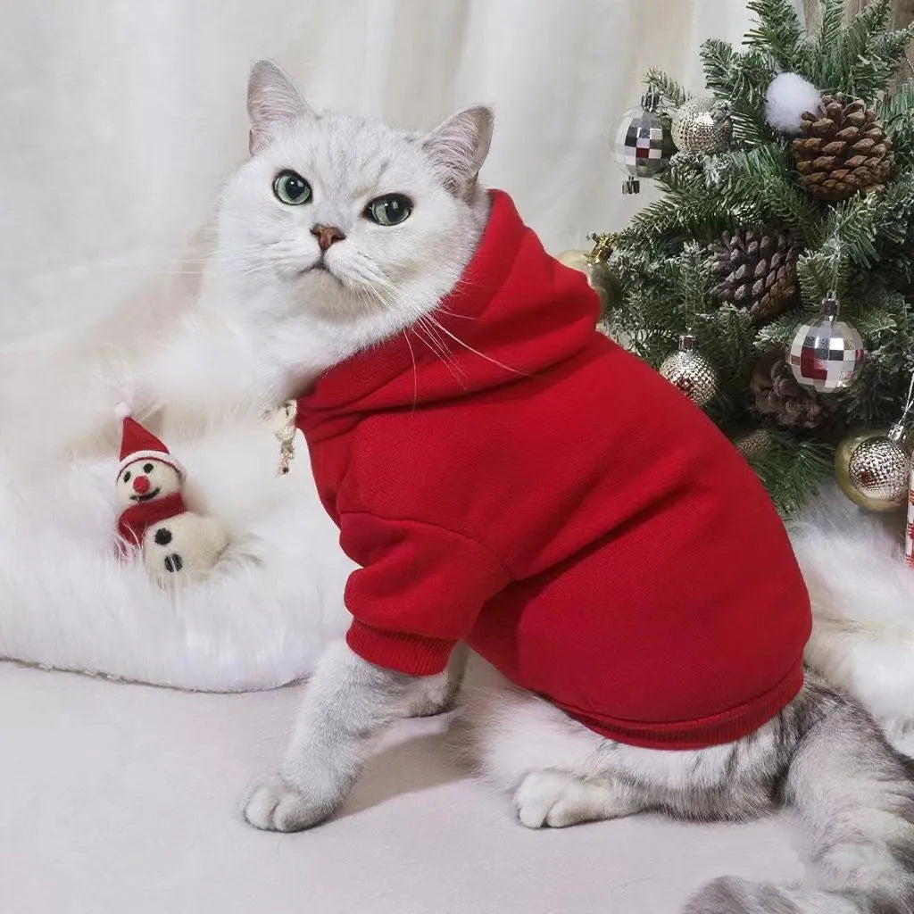 Red Halloween elk Christmas creative pet costume made of polyester cotton for dogs and cats