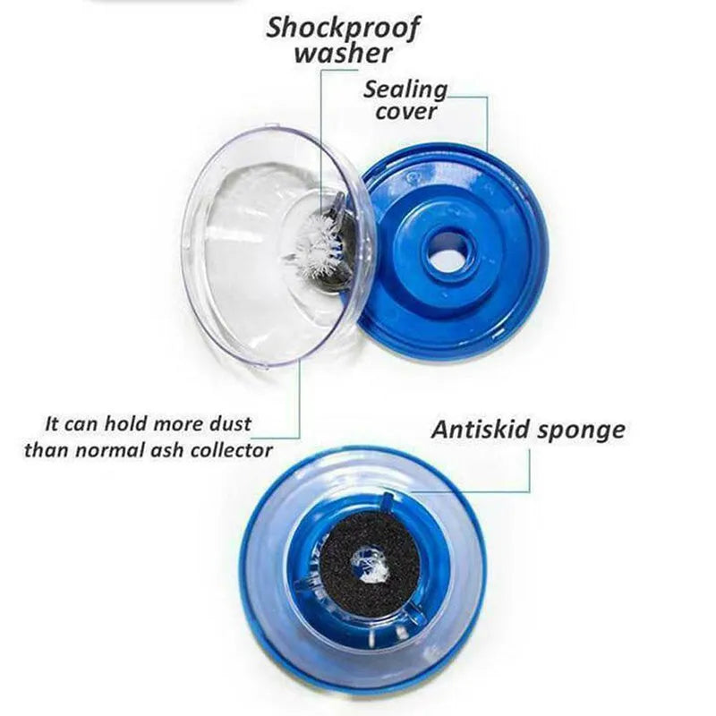 Blue bowl-shaped electric hammer dust cover accessory for drill debris collection