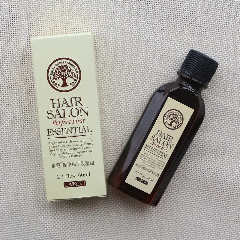 Hair Salon Protect Hair Essential Oil 60ml bottle on white background