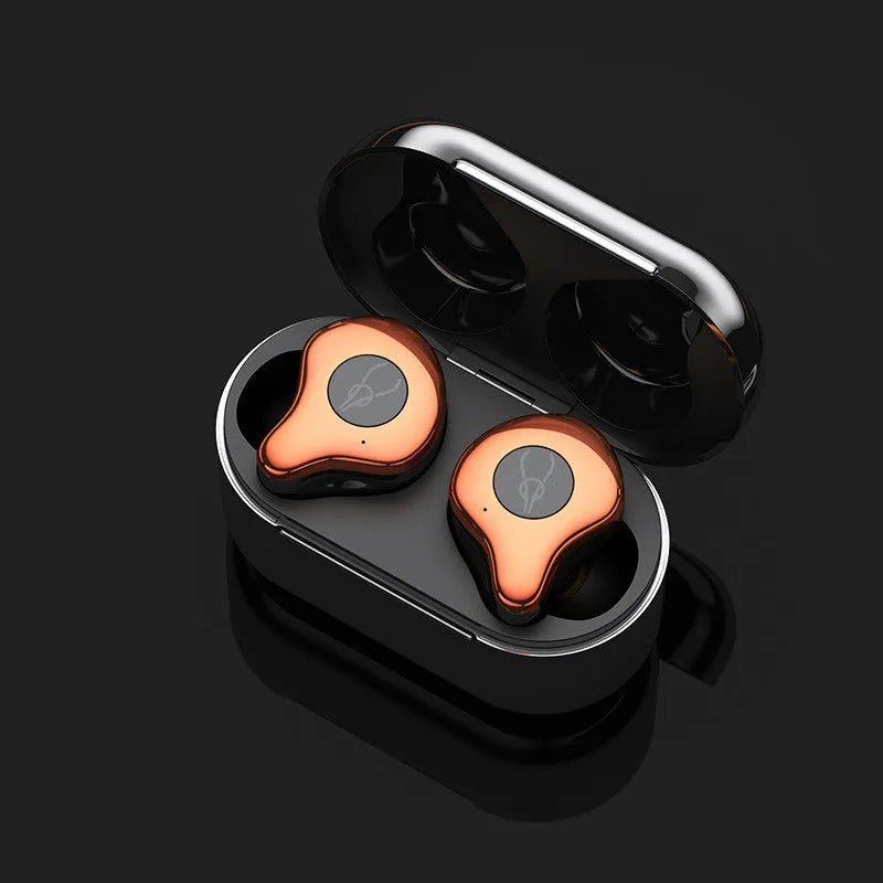 Wireless TWS Bluetooth 5.0 earbuds in six colours with a TYPE-C charging case.
