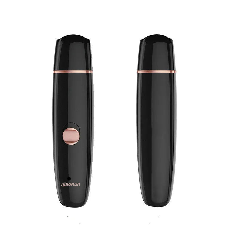 Black cat pet nail clipper ABS rechargeable electric grinder with USB cable