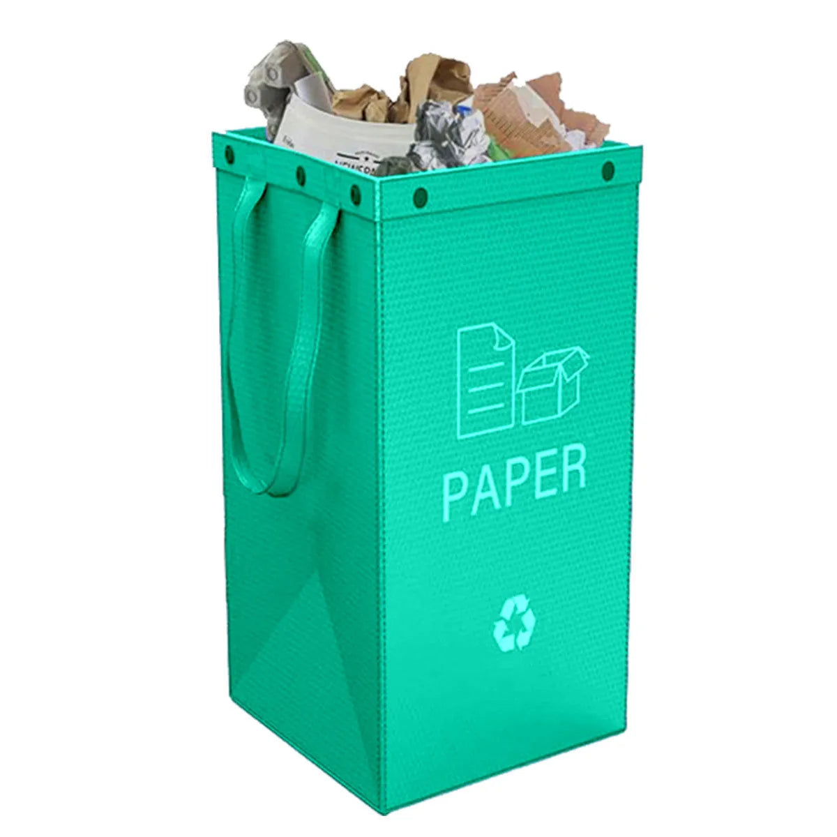 40L waterproof waste sorting bin in blue colour with clean bag style design