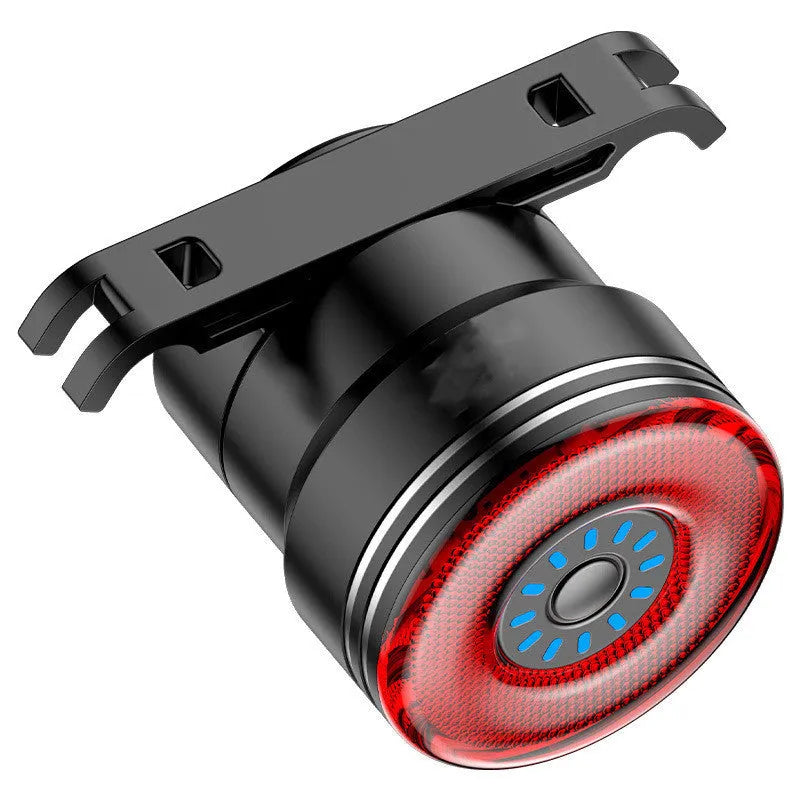 Smart brake sensing USB charging taillight with aluminium alloy shell and compact dimensions