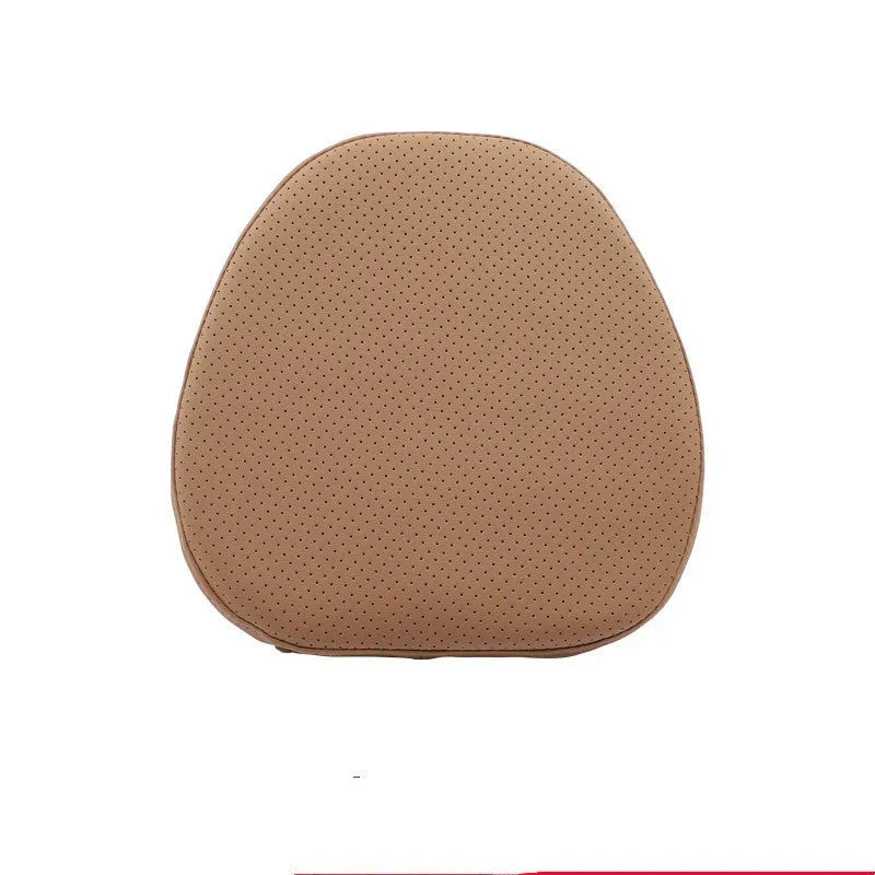 Volvo car headrest cushion and lumbar support pillow set in minimalist design with synthetic fibre filling