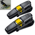 Car glasses clip in black on sun visor holding sunglasses ABS universal fit 100mm