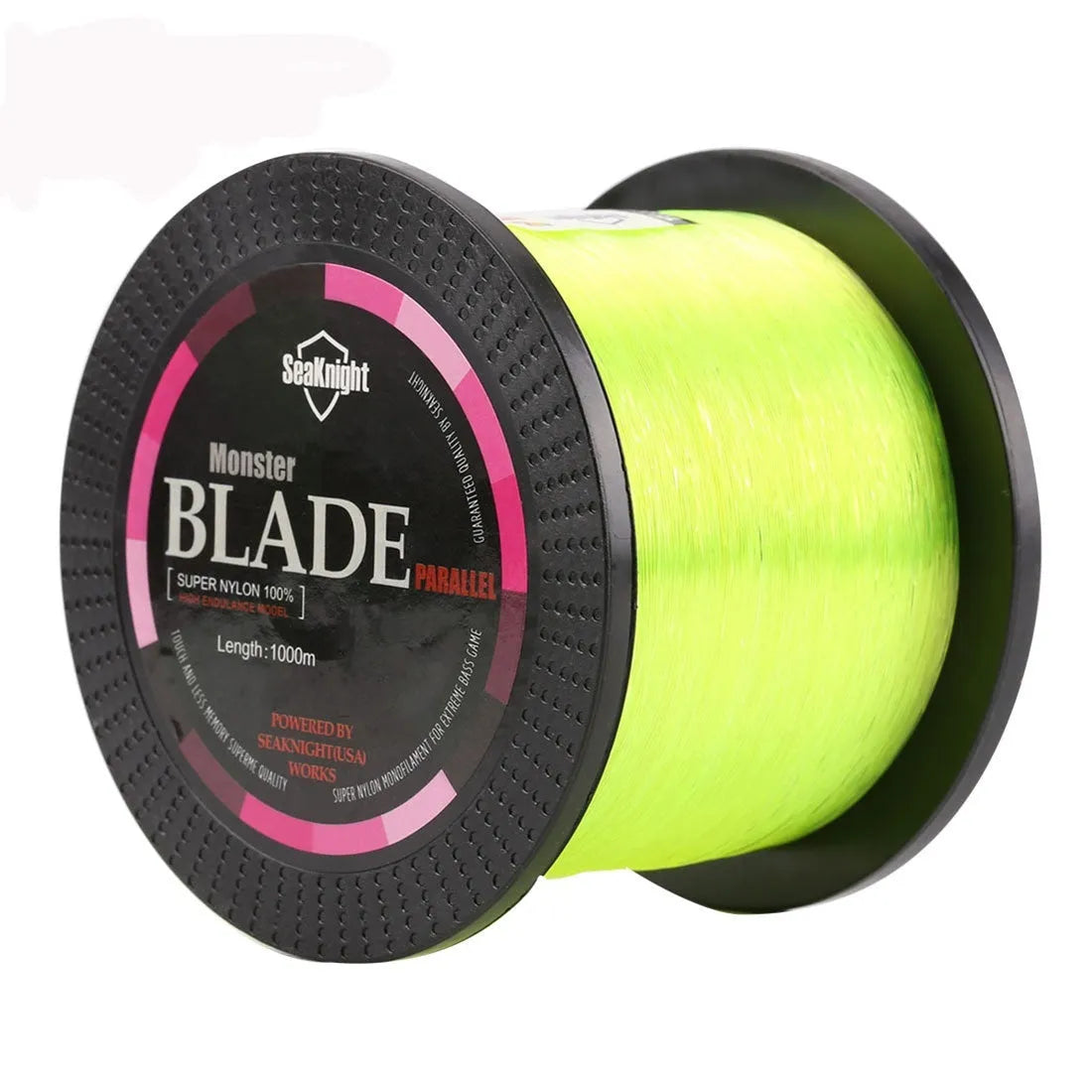Spool of Seaknight1000 nylon fishing line in various colours and diameters for main line use.