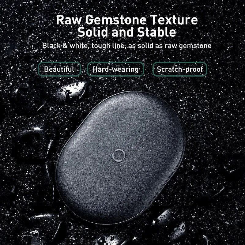 15W wireless charging pad with Type-C cable in black or white colour options