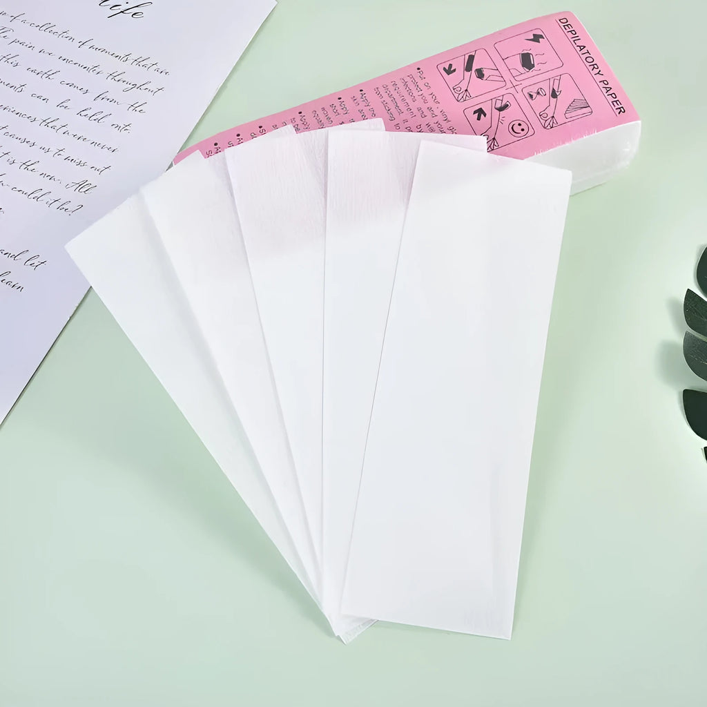 Wool Tops non-woven fabric hair removal wax paper in 50 or 100 pieces pack