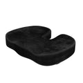 Black flannel U-shaped memory foam seat cushion for office chair comfort