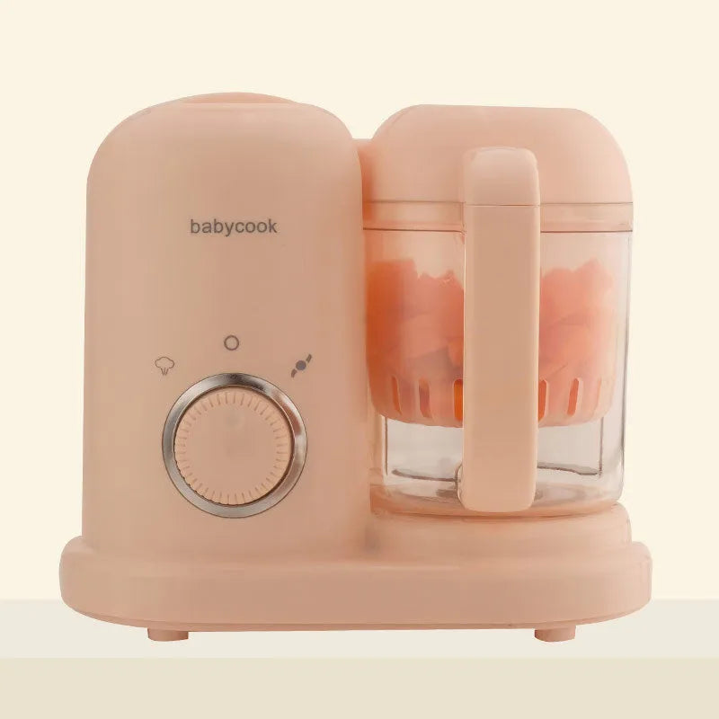 Green baby food processor steamer blender with double mixing blades and 10 litre capacity