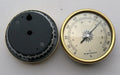 Aluminium analog thermometer and hygrometer with 72mm diameter dial for home temperature humidity monitoring