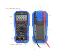 Handheld digital multimeter with NCV voltage sensing and temperature measurement capability