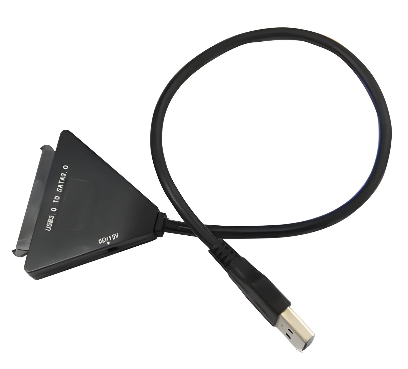 Black USB 3.0 to SATA 7+15 pin hard drive adapter cable for 2.5-inch and 3.5-inch drives