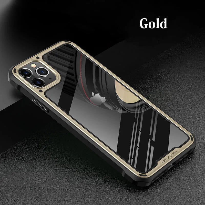 Silicone phone case with transparent back for Apple iPhone 11 series in multiple colours