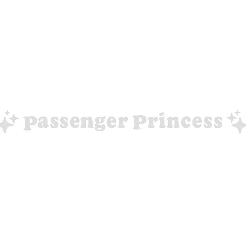 Passenger Princess decorative car sticker for rearview mirrors measuring 12.5cm