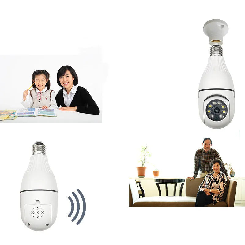 Minions wireless IP surveillance camera with wide-angle lens for indoor monitoring
