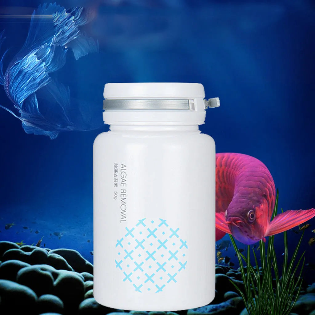 50g swimming pool algaecide container for algae and moss removal in aquatic environments