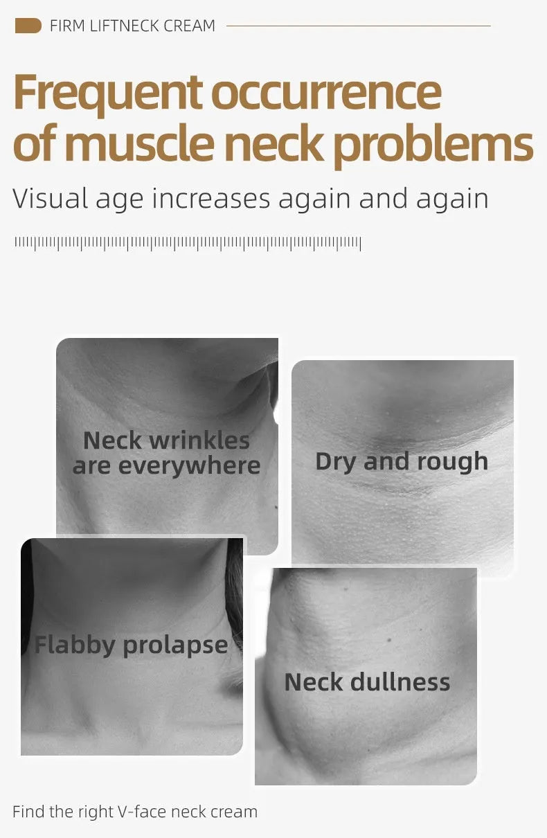 120ml tube of neck roller cream for lifting and firming massage on neck and body